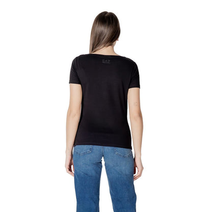 EA7 Emporio Armani Black Cotton T-Shirt