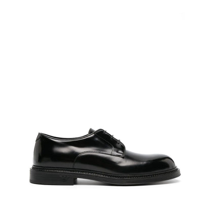 EMPORIO ARMANI EXCLUSIVE Derby shoes in buffed leather Boots