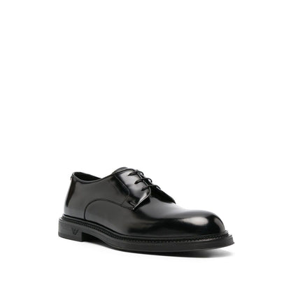EMPORIO ARMANI EXCLUSIVE Derby shoes in buffed leather Boots