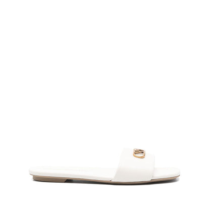 EMPORIO ARMANI EXCLUSIVE Emporio Armani Nappa-leather sandals with eagle plate Sandals