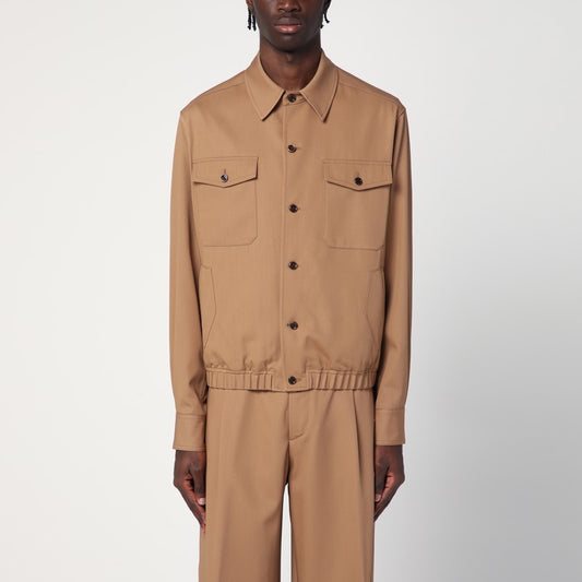 Lardini Beige wool overshirt ESHONORESIF64422/Q_LARDI-300_202