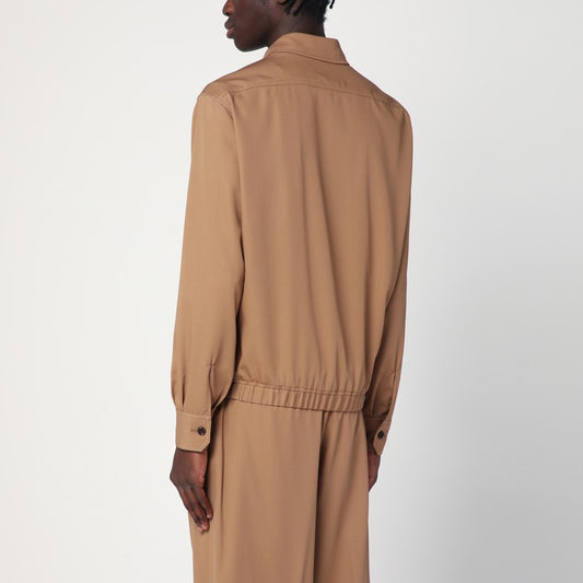 Lardini Beige wool overshirt ESHONORESIF64422/Q_LARDI-300_202