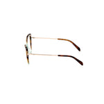 Side view of Emilio Pucci Green Acetate Frames with temple measurements 140mm