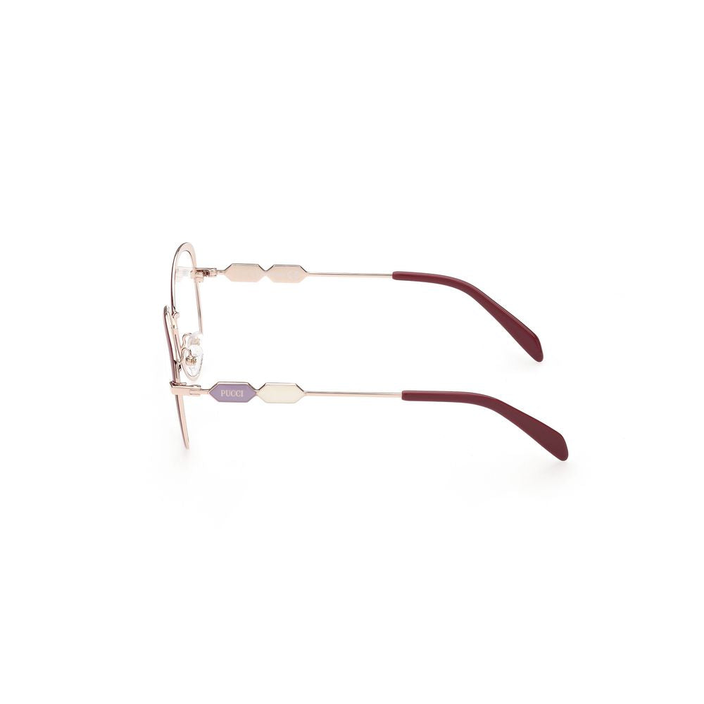 Emilio Pucci Red Metal Glasses (Frames)