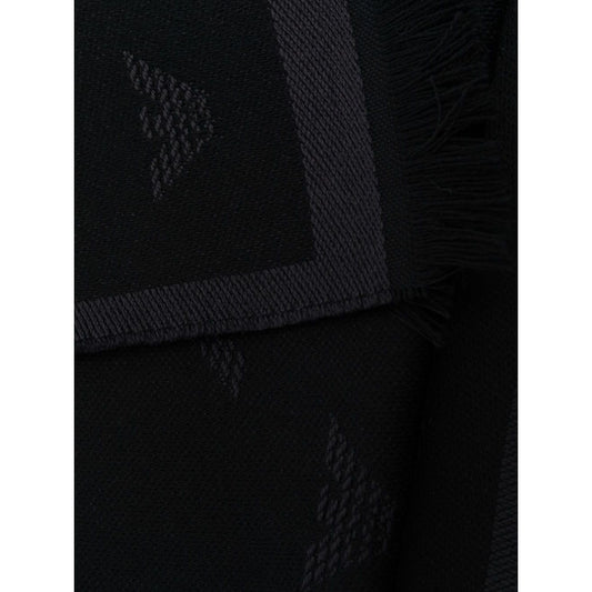 Emporio Armani Allover logo wool scarf Scarves Hats & Gloves