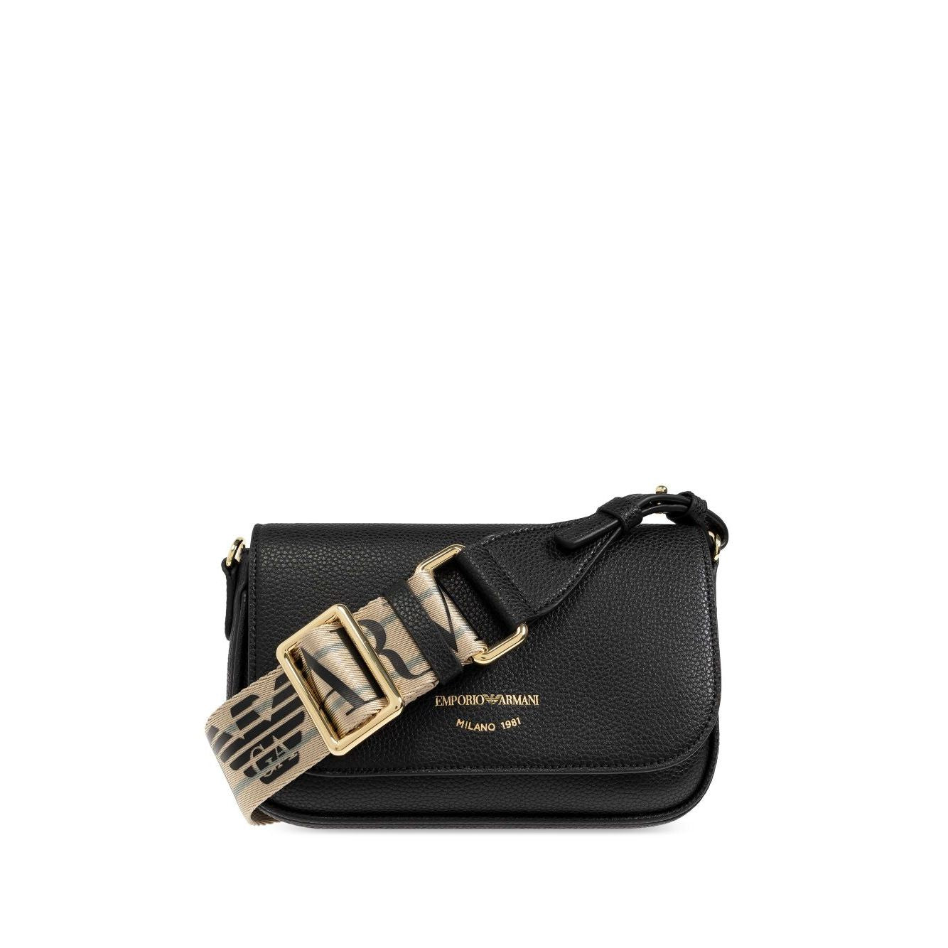 Front view with bag zipped and handles upright.