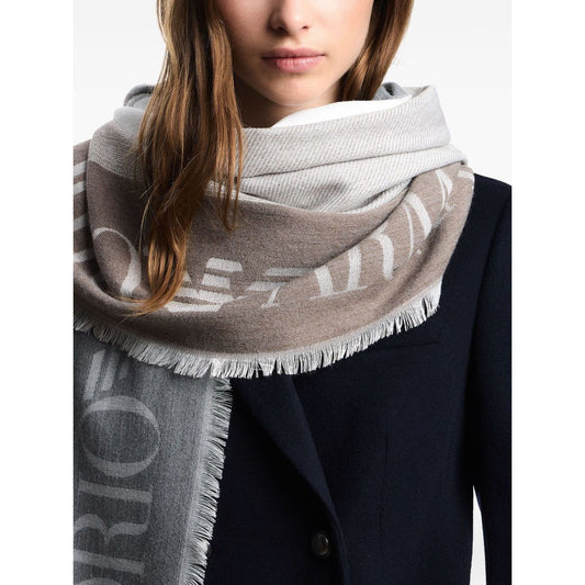 Emporio Armani Stole with multicoloured vertical bands Scarves Hats & Gloves