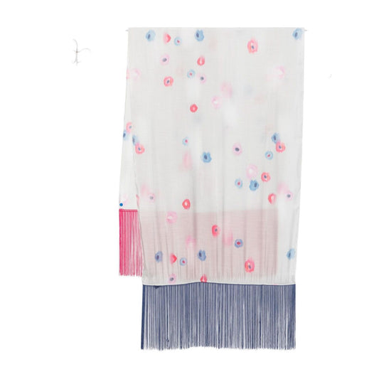 Emporio Armani floral print fringed scarf Scarves Hats & Gloves