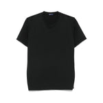 FINAMORE 1925 NAPOLI T-shirts and Polos Black Topwear