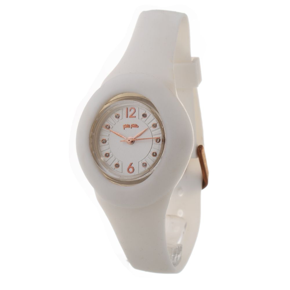 Folli Follie White Synthetic Bracelet Watch