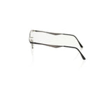 Side view of Frankie Morello Black Metallic Women's Frame with sleek glitter black metal finish and modern eyeglasses design.