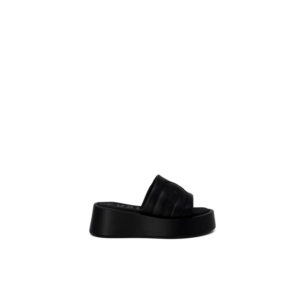 Furla Black Leather Slippers