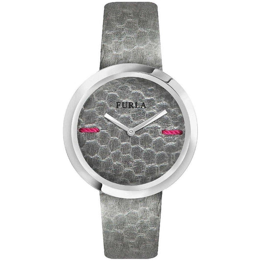 Furla Furla Gray Leather Watch FUR4251110501AC 1728,Furla,Gray,New with tags,Watches for Women - Watches,Women
