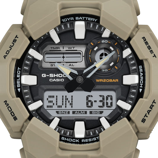 CASIO G-SHOCK Mod. NEW RUGGED BASIC Digital 10-Year Battery GA-010-5AER