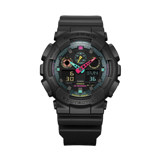 CASIO G-SHOCK Mod. OVERSIZE - MATTE FLUO SERIE - BLACK GA-100MF-1AER
