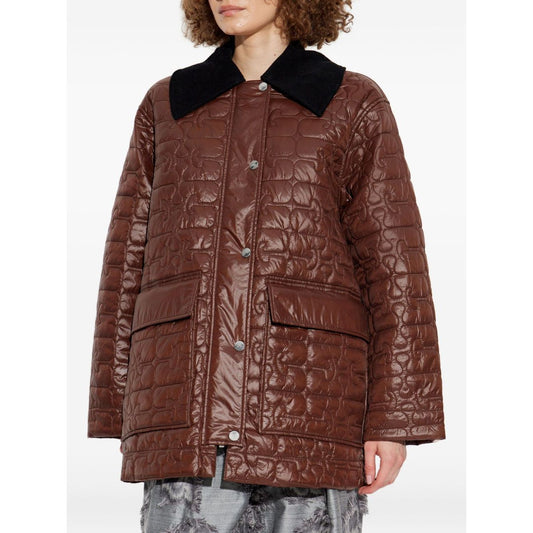 GANNI Jackets Brown Jackets