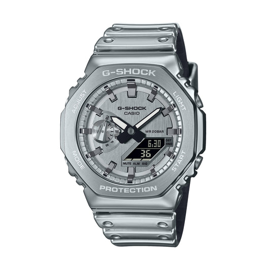 CASIO G-SHOCK Mod. G-STEEL - FINE METALLIC SERIES - SILVER GM-2100YM-8AER