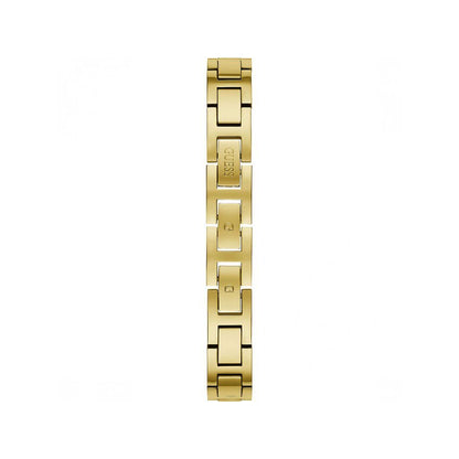 GUESS Mod. BELLINI ladies' watch strap in gold, featuring stainless steel IP gold material, part of a stylish wristwatch design.