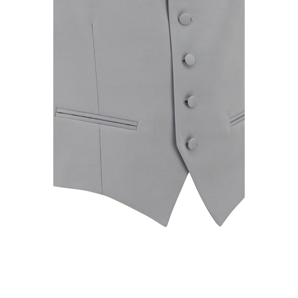 Gi Capri Gray Polyester Waistcoat