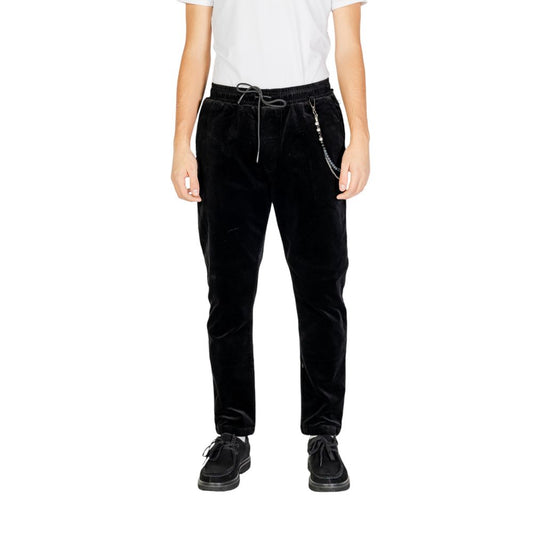Gianni Lupo Black Cotton Pant