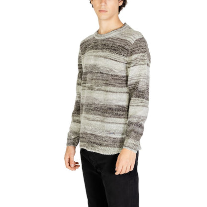 Gianni Lupo Gray Polyacrylic Sweatshirt