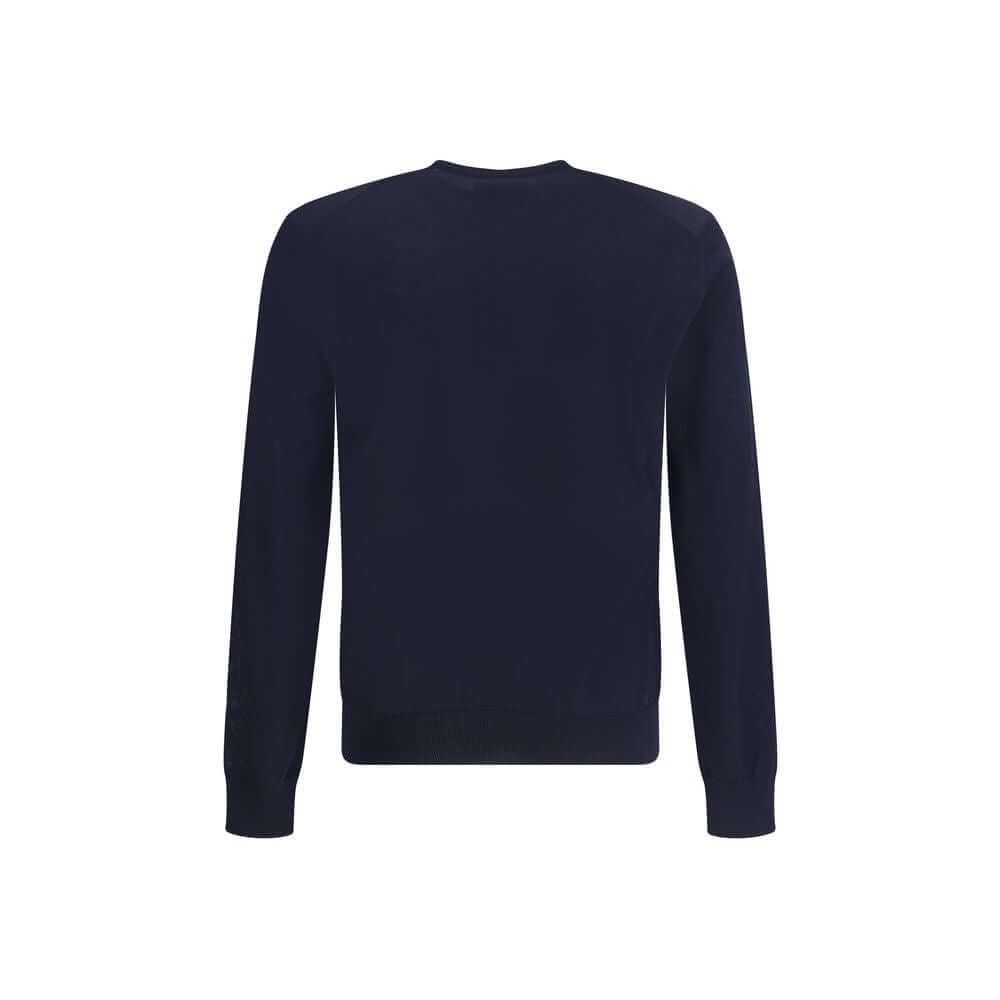 Giorgio Armani Blue Fleece Wool Sweatshirt