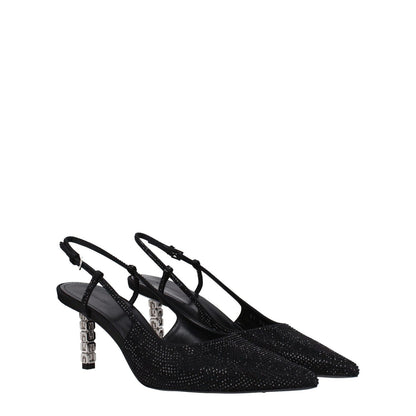 Givenchy Black Fabric High Heel Pumps