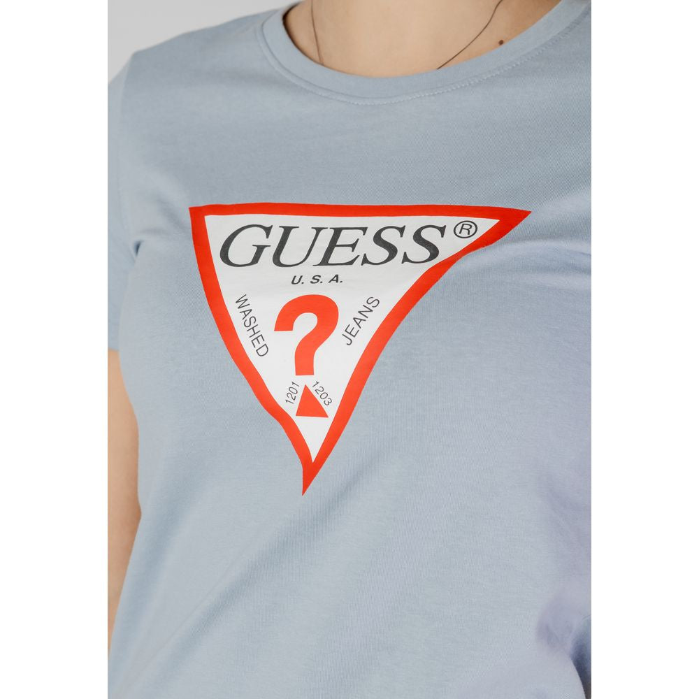 Guess Blue Cotton T-Shirt