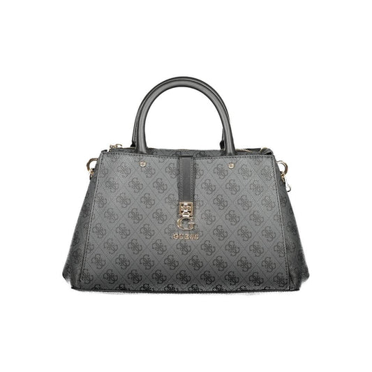 Guess Jeans Brown Polyethylene Women Handbag with adjustable strap and chic design for style and function.