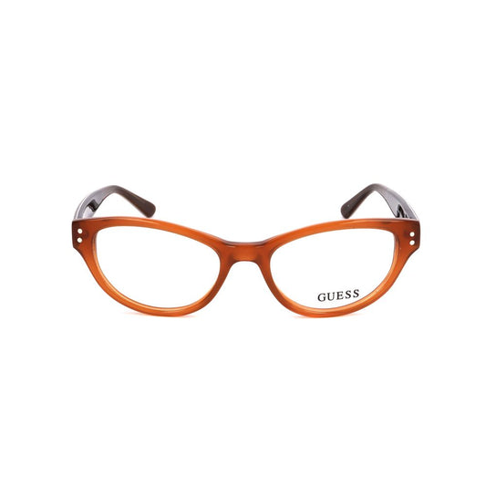 Guess Orange Plastic Frames with amber finish for unisex, model GU2334A15, 51/17/140mm, stylish eyewear from Guess brand.