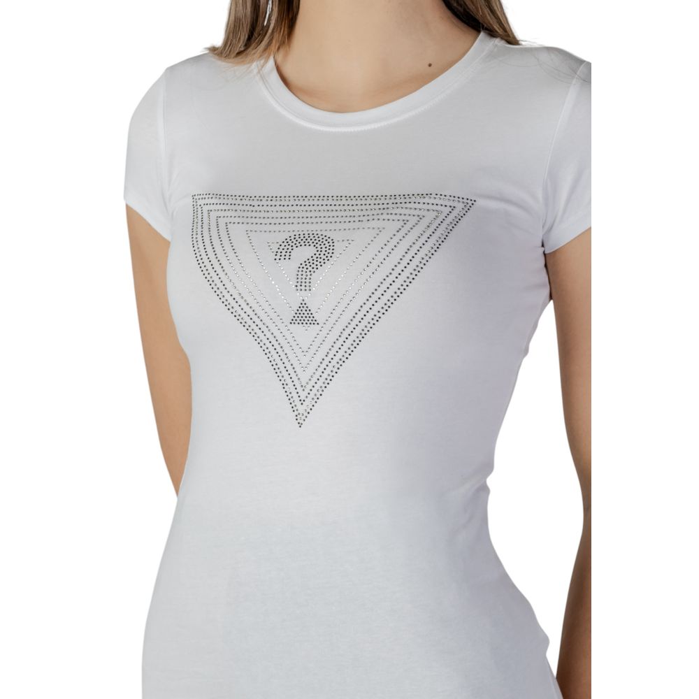 Guess White Cotton T-Shirt