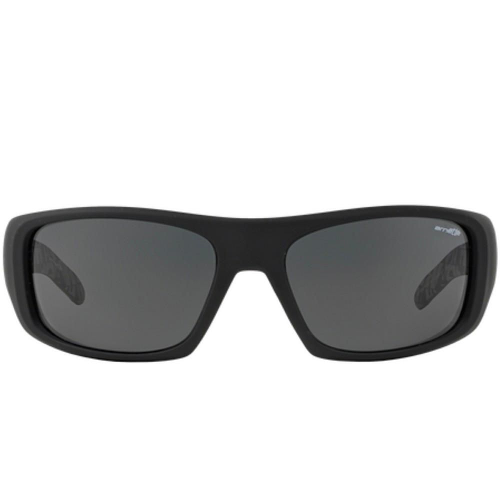 Black sunglasses front view ARNETTE MOD. HOT SHOT AN 4182 for gents.