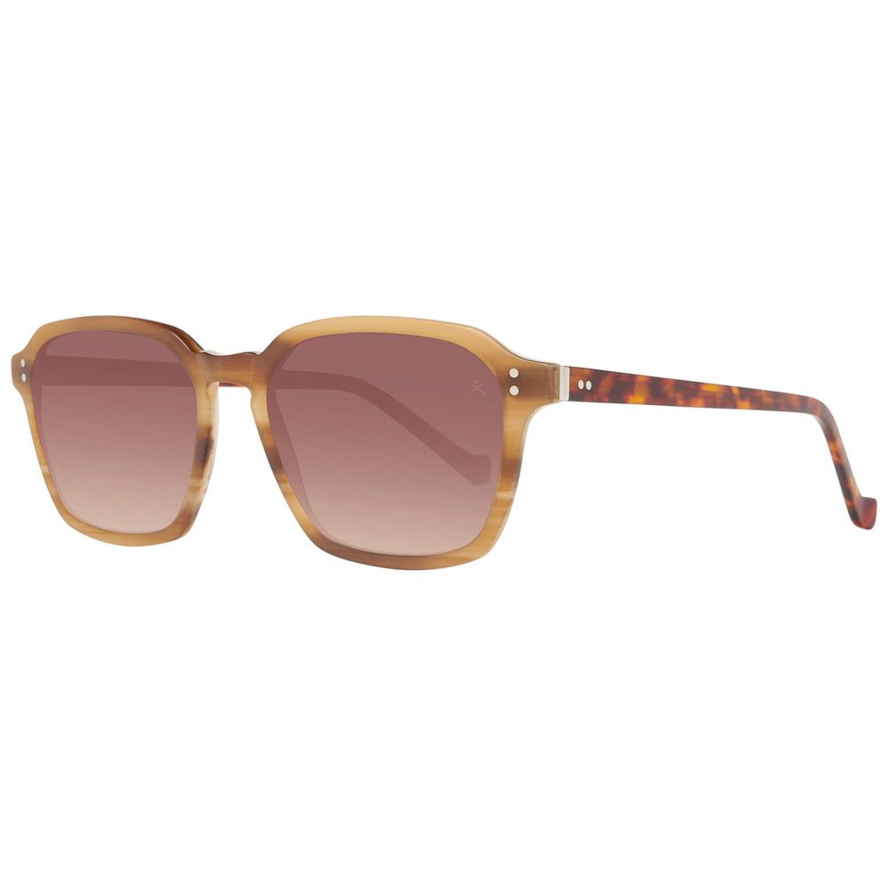 Hackett Brown Acetate Sunglasses with 52/18/145mm dimensions, featuring a stylish brown acetate frame for men.