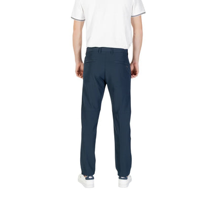 Hugo Boss Blue Polyester Skinny Pants