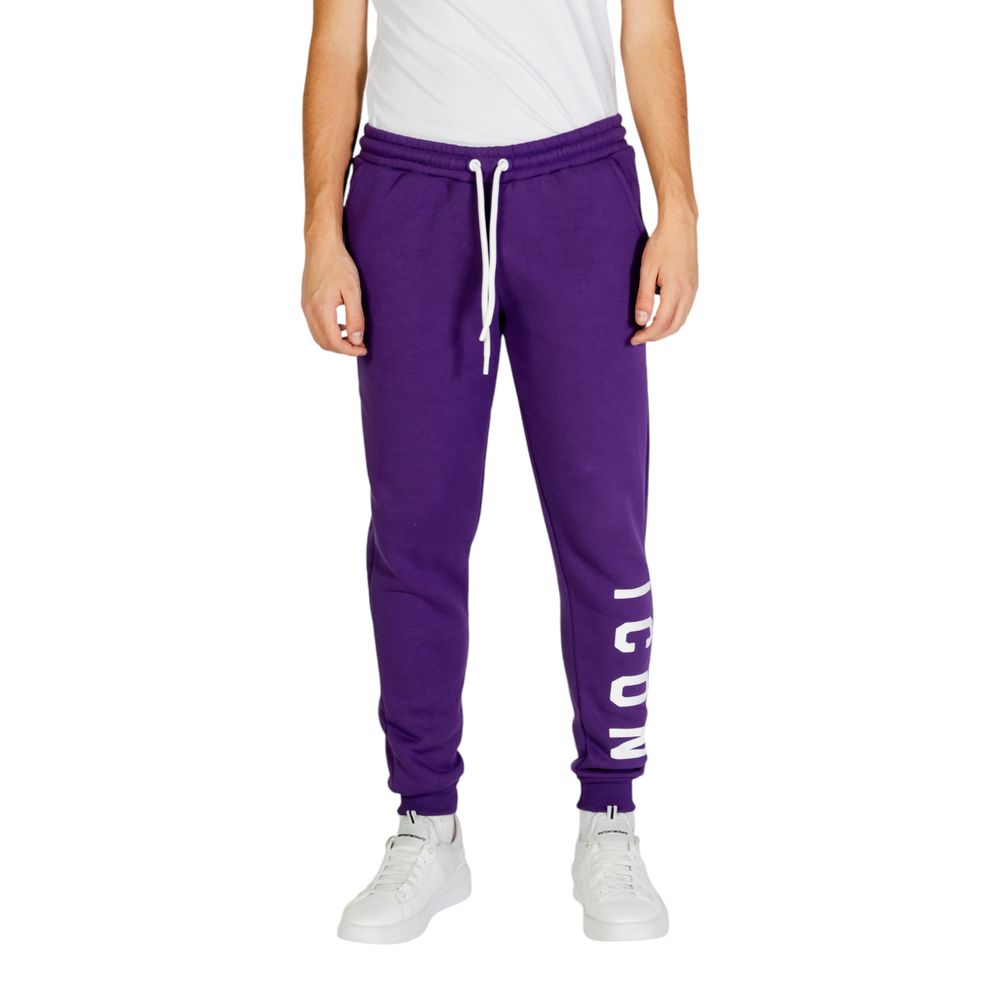 Icon Purple Cotton Joggers (Workout Pants)