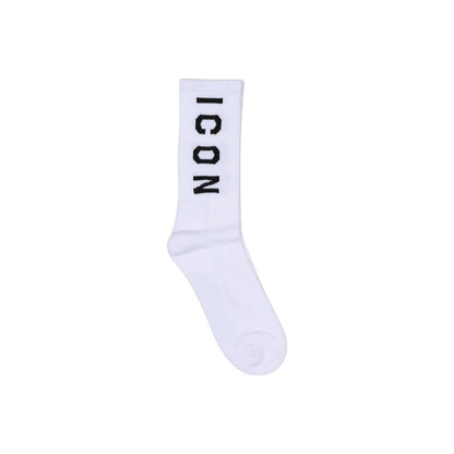 Icon White Cotton Socks