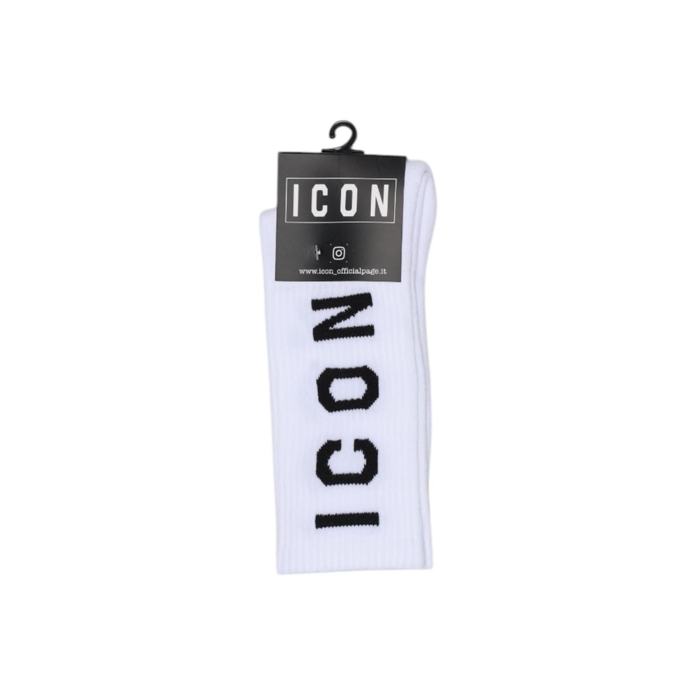Icon White Cotton Socks