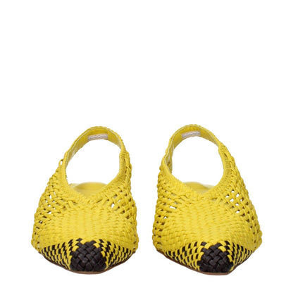 Jacquemus Yellow Leather Sandals