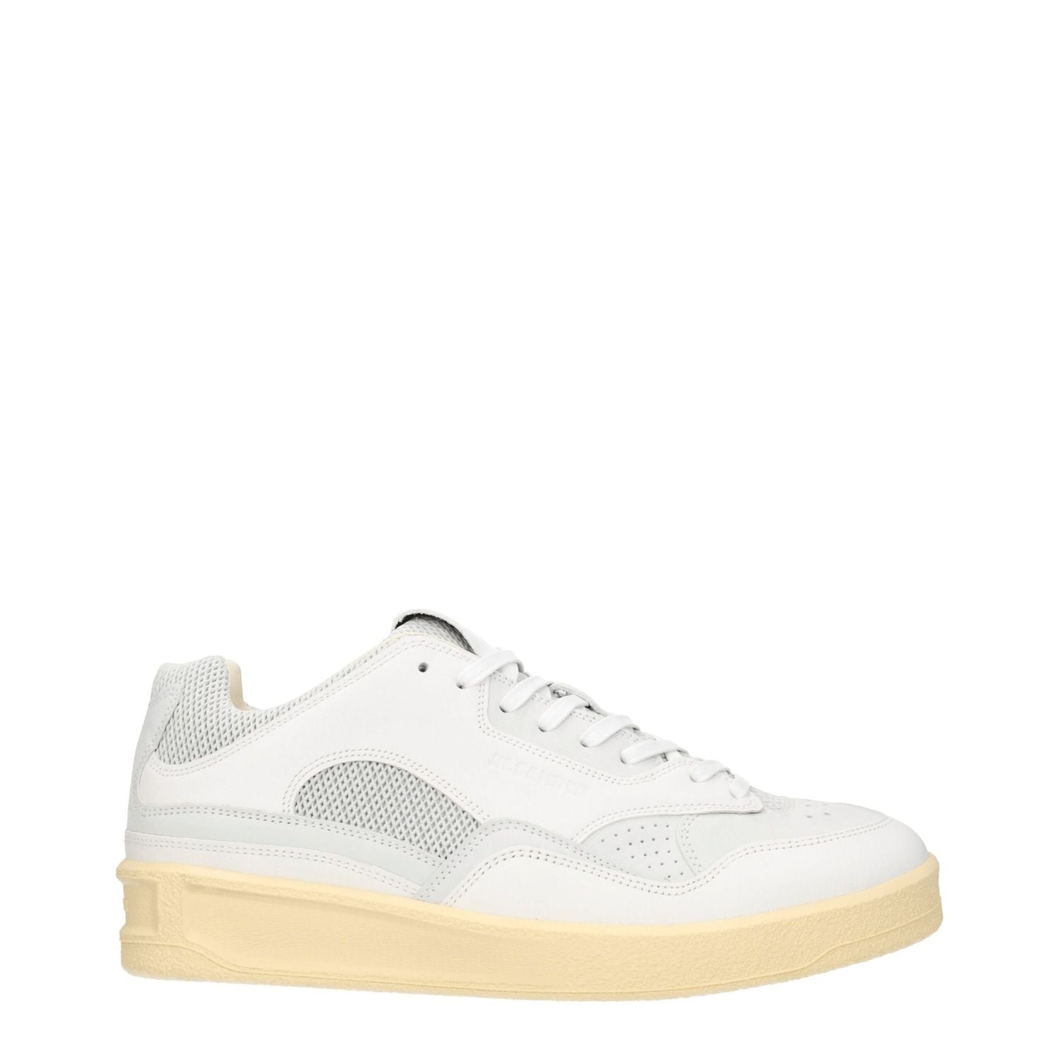 Jil Sander White Leather Low Top Sneakers