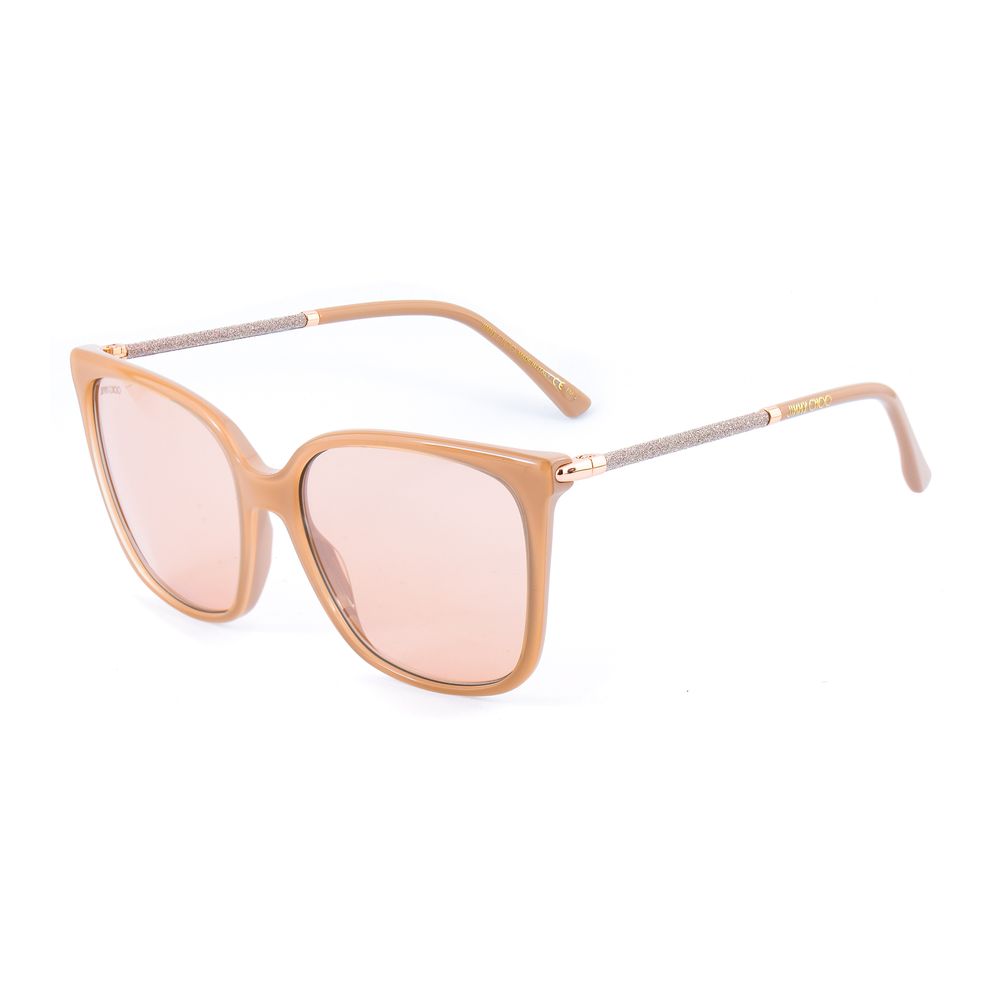 Jimmy Choo Multicolor Metal Sunglasses with pink lenses and metal frame, 52/15/140mm, category 3, showcasing stylish eyewear for women.