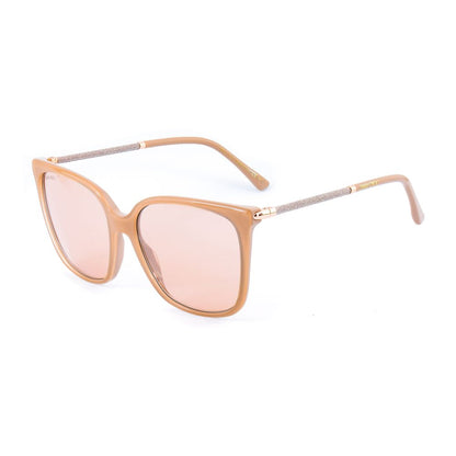 Jimmy Choo Multicolor Metal Sunglasses with pink lenses and metal frame, 52/15/140mm, category 3, showcasing stylish eyewear for women.