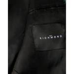 John Richmond Black White Checkered Crystal Single Breasted Blazer JKT41236-48