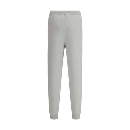 Kiton Gray Elastane Casual Pants with elastic waistband and pockets, luxury cashmere trousers for elegant leisure wear, AW25 season.