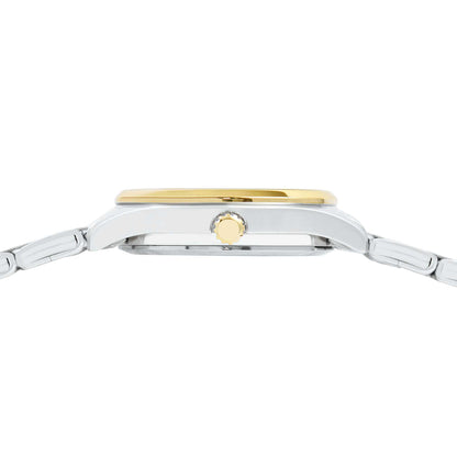 Side view of the LORUS WATCHES Mod. RG214YX9 showcasing the sleek watch design.