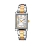 CASIO COLLECTION Mod. TANK STEEL&GOLD - ARGENTEE LTP-1234PSG-7AEG