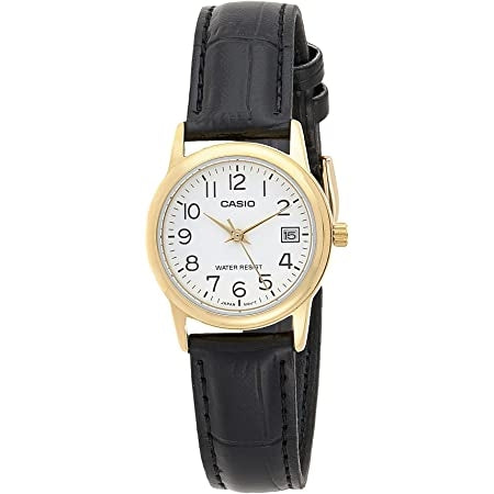 CASIO COLLECTION Mod. LADY DATE GOLD. LEATHER - WHITE LTP-V002GL-7B2UDF