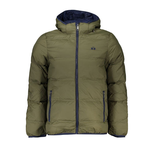 La Martina Green Polyamide Shell Jacket La Martina