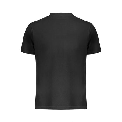 Lee Black Cotton T-Shirt, short sleeve, regular fit, crew neck, with 1 pocket and logo on the back view