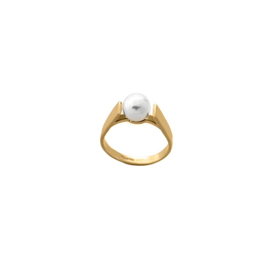 MAJORICA JEWELRY Mod. 00199.01.1.913.700.1 gold ring with pearl