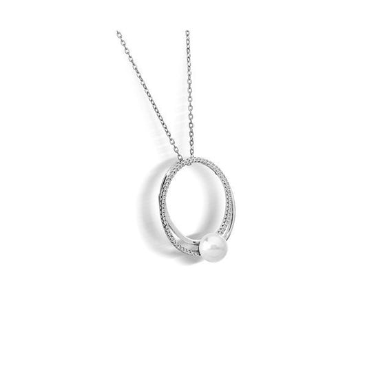 MAJORICA JEWELRY Mod. 16359.01.2.000.010.1 elegant necklace with a pearl pendant and delicate chain.